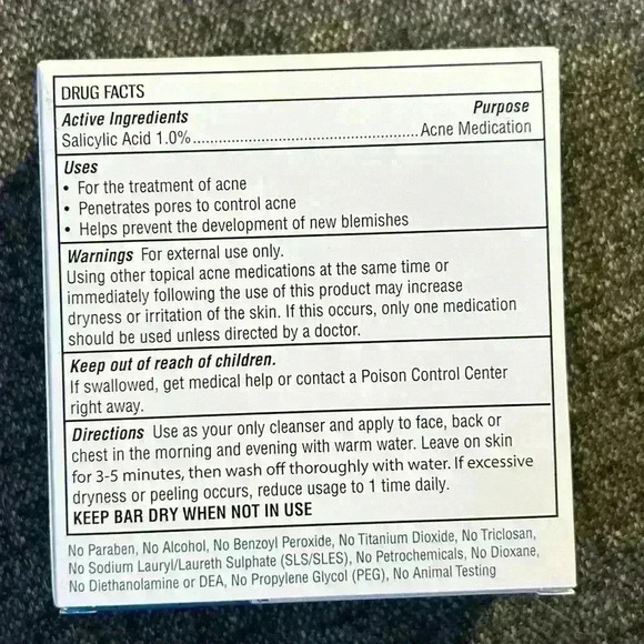NEW Truly Clear One-Step Acne Solution Blemish Bar Face & Body Salicylic Acid. - Picture 4 of 8